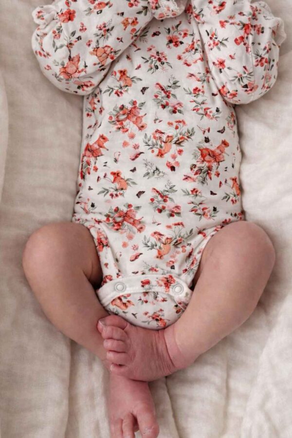 body de beba amelia algodón elastizado suave