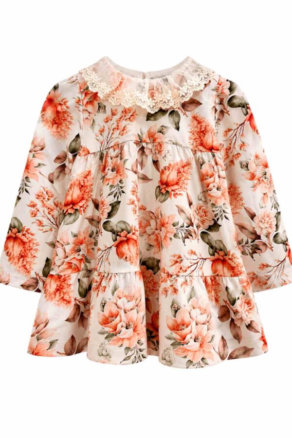 vestido maricel estampado floral jersey elastizado