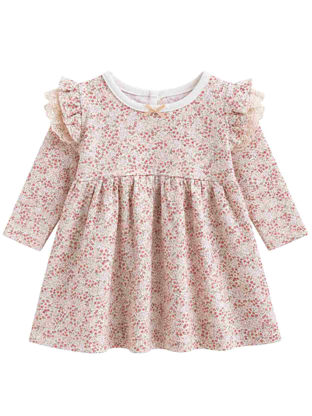 vestido luz interlock algodón estampado delicado