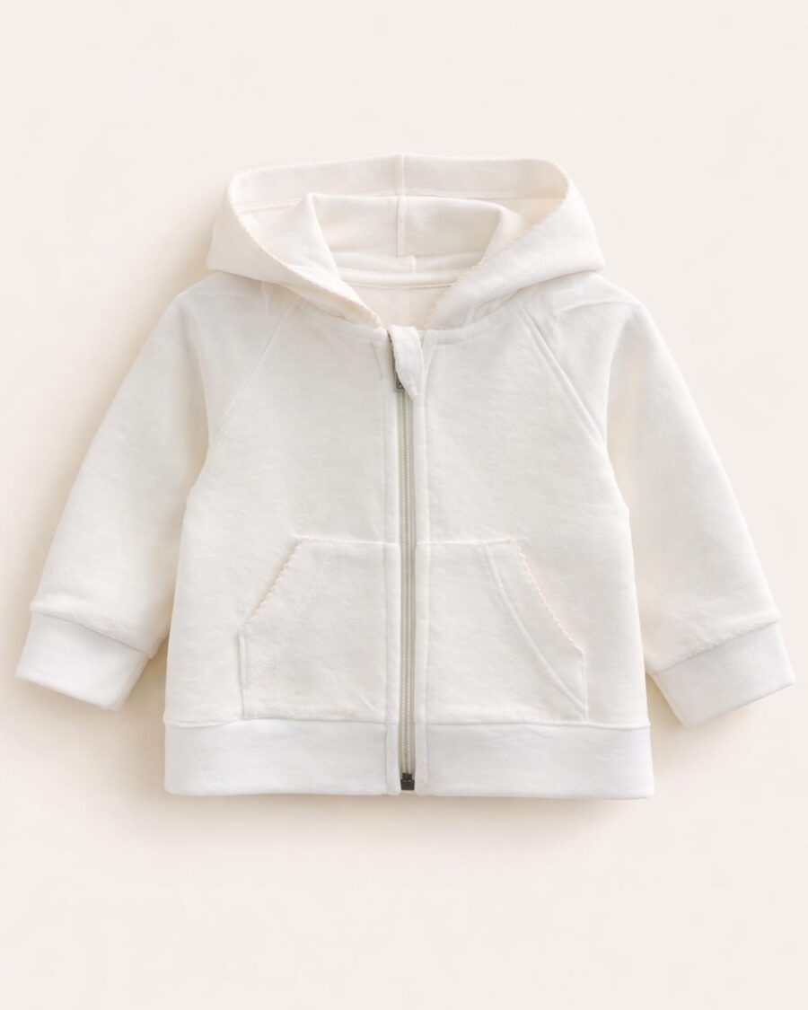 campera de beba plush nieves algodón