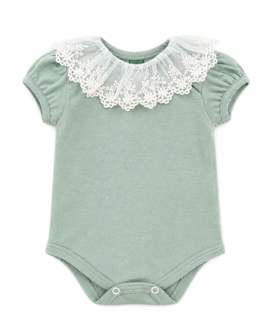 body de beba vintage oliva