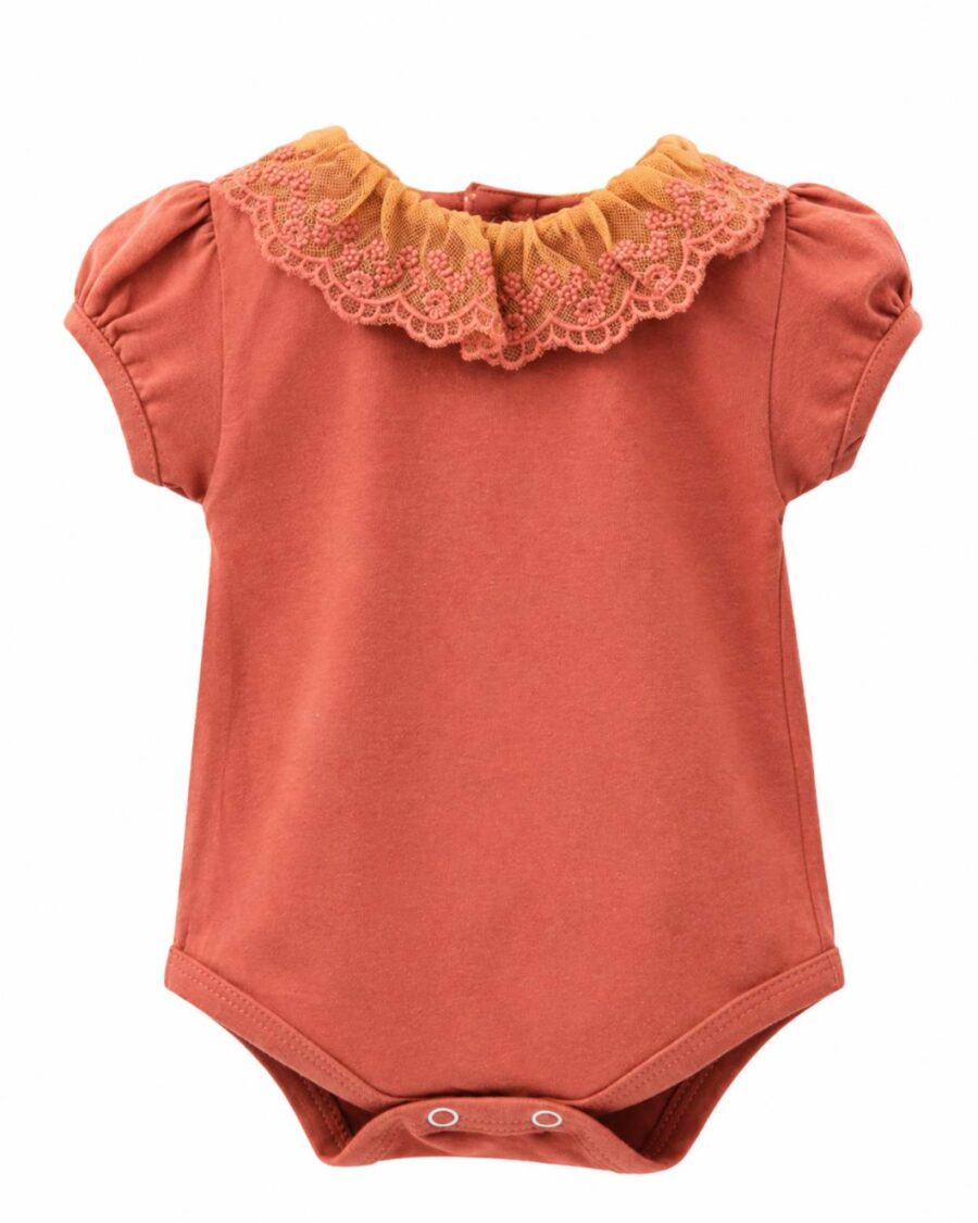 body de beba VINTAGE chocolate