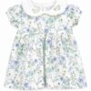 vestido de beba BRASIL flor celeste