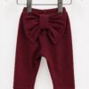 calza de beba moño bordo