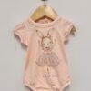 Body de beba lemon rosa