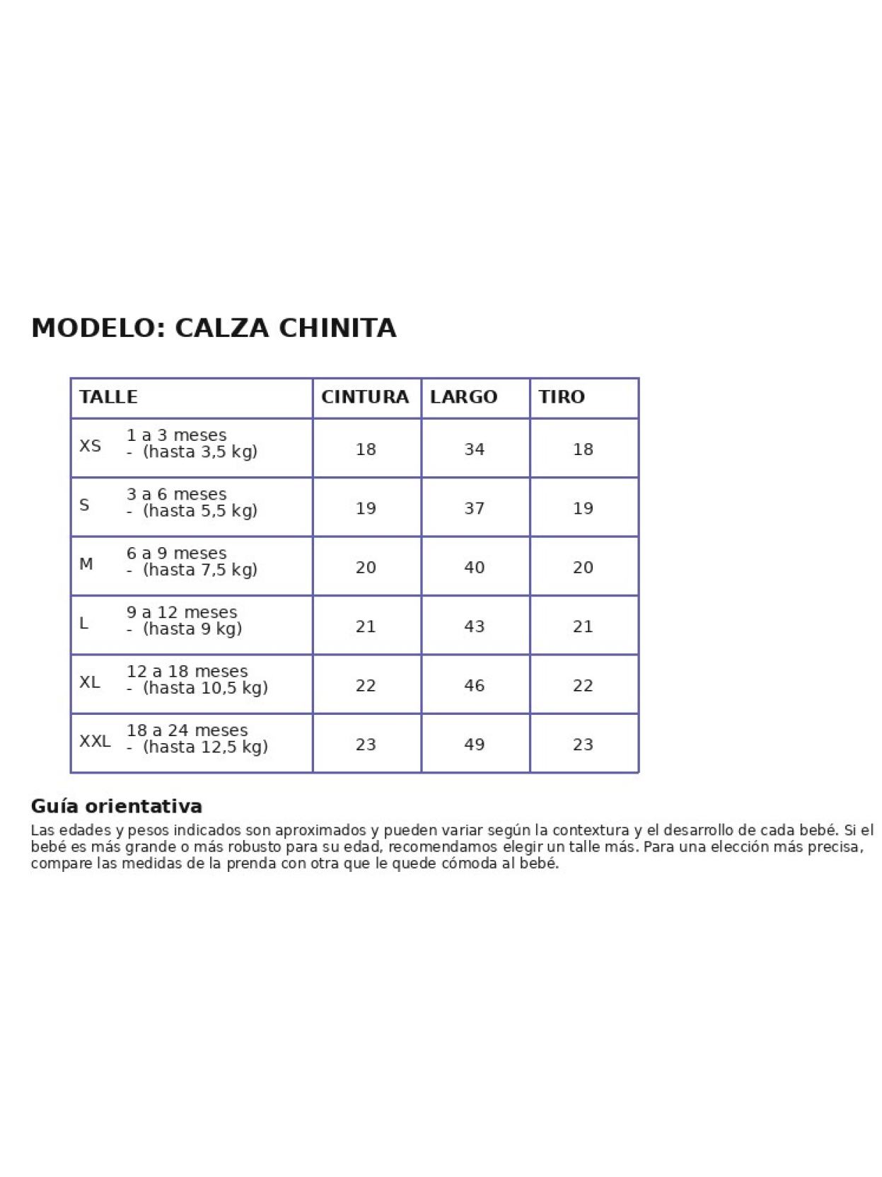 Calza Chinita Rosa