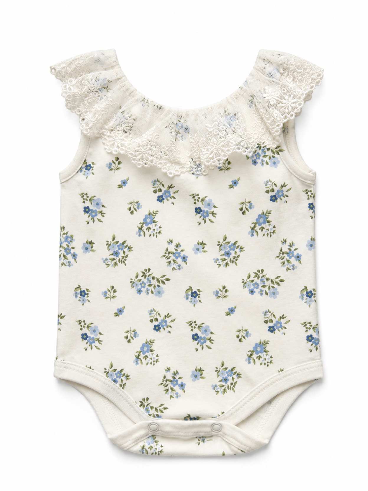 body de beba BALLERINA flor celeste