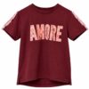 remera de kids wild bordo