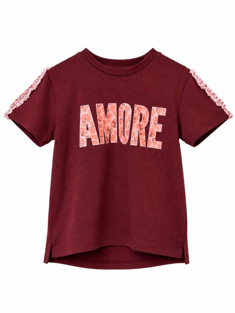 remera de kids wild bordo