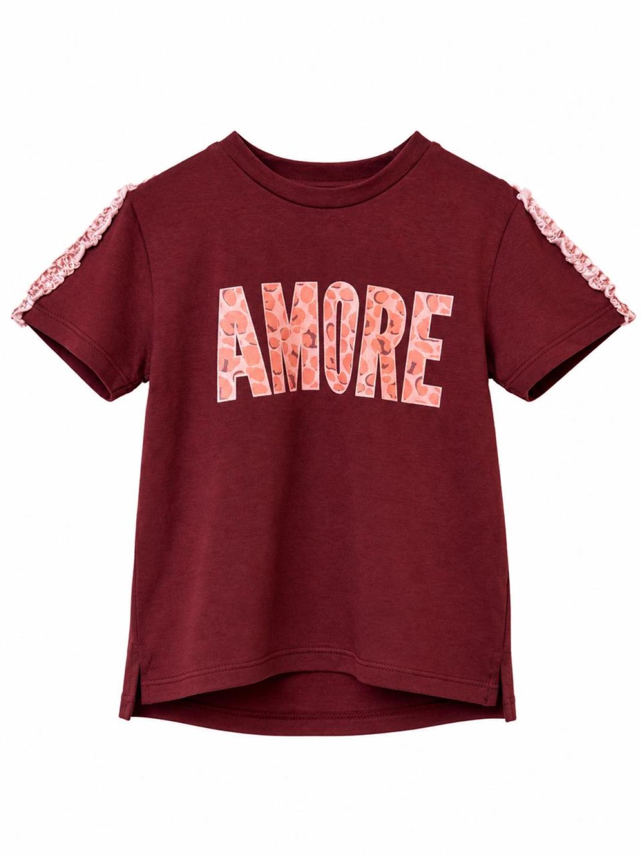 remera de kids wild bordo