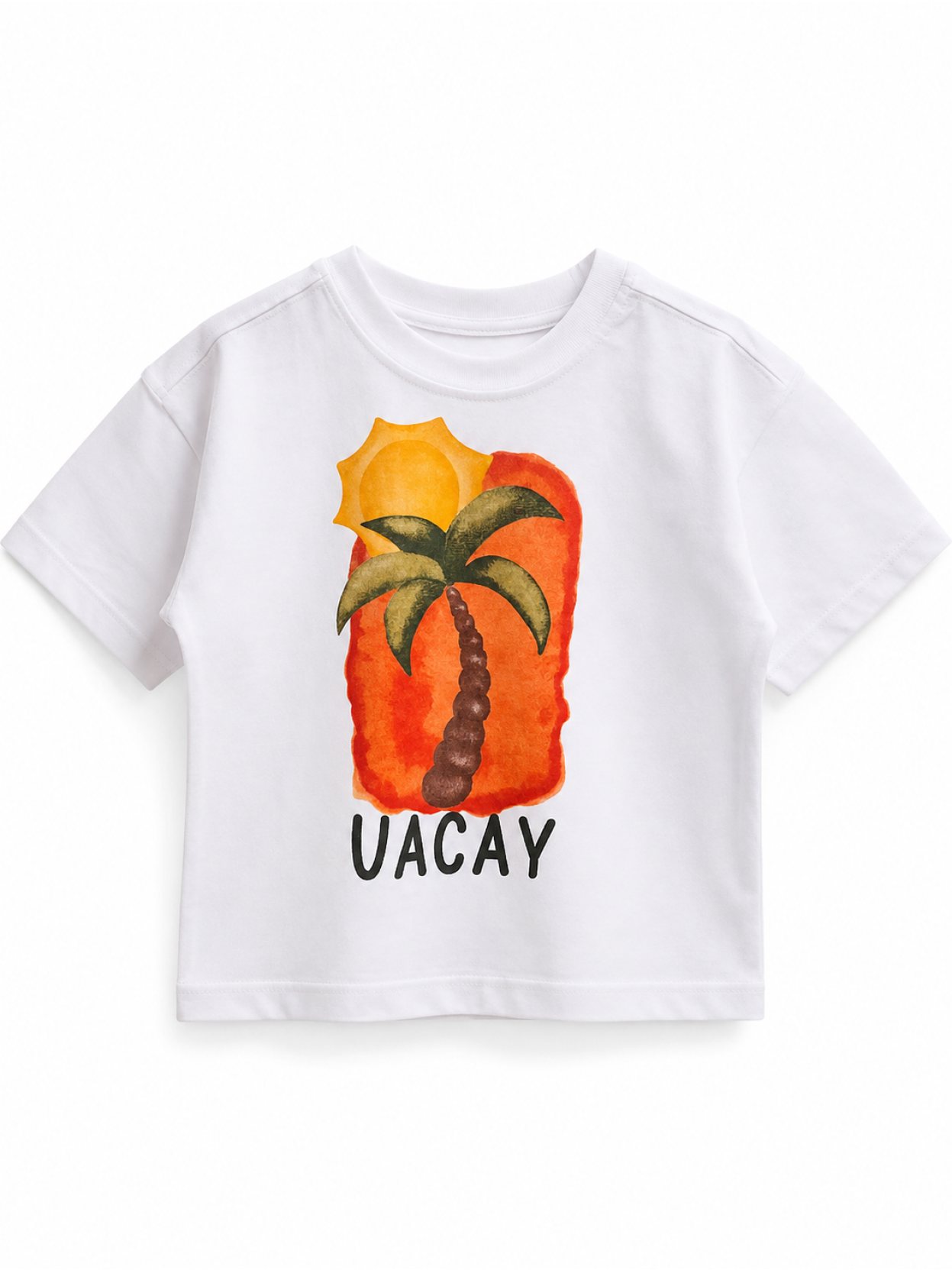 remera de kids madison blanco palmera