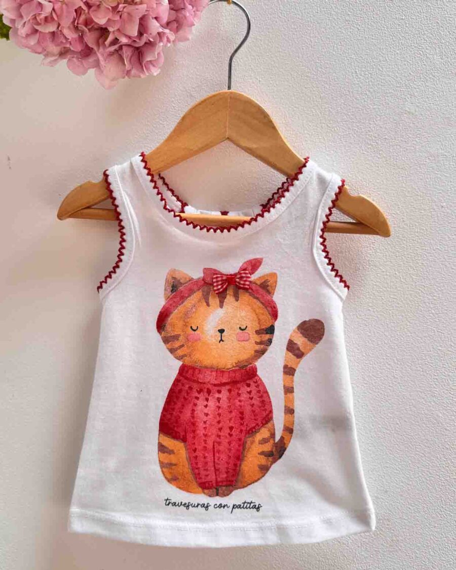 remera de beba camila blanco