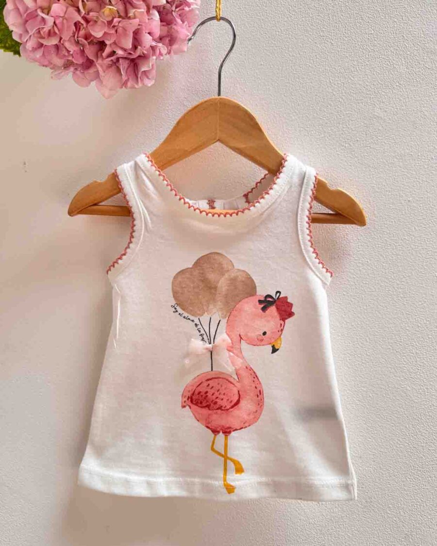 remera de beba camila manteca picot rosa
