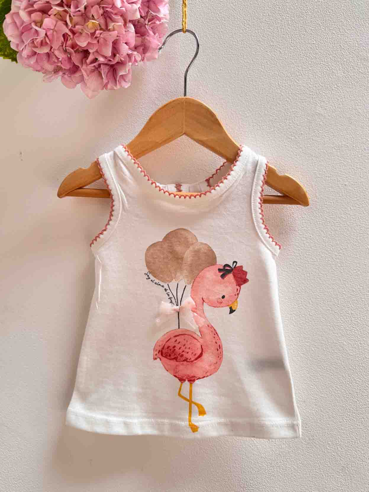 remera de beba camila manteca picot rosa