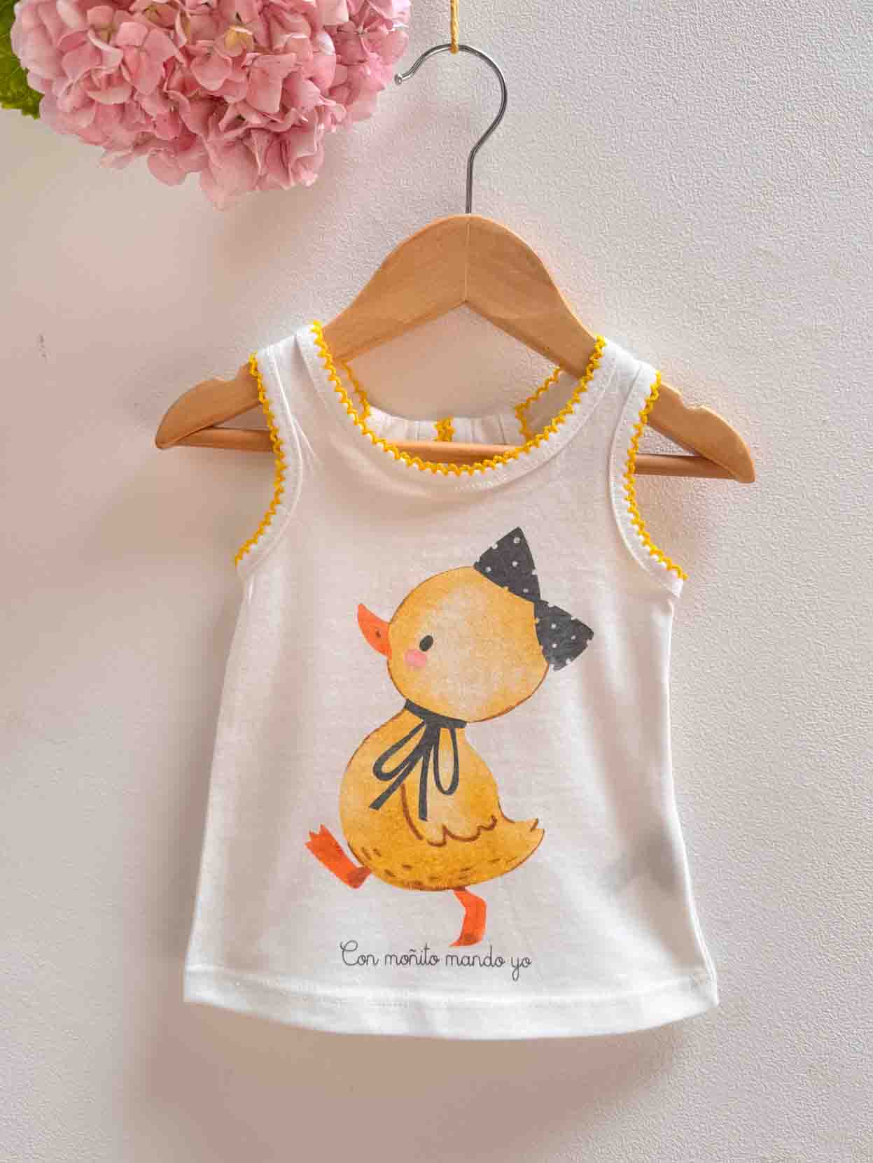 remera de beba camila amarillo