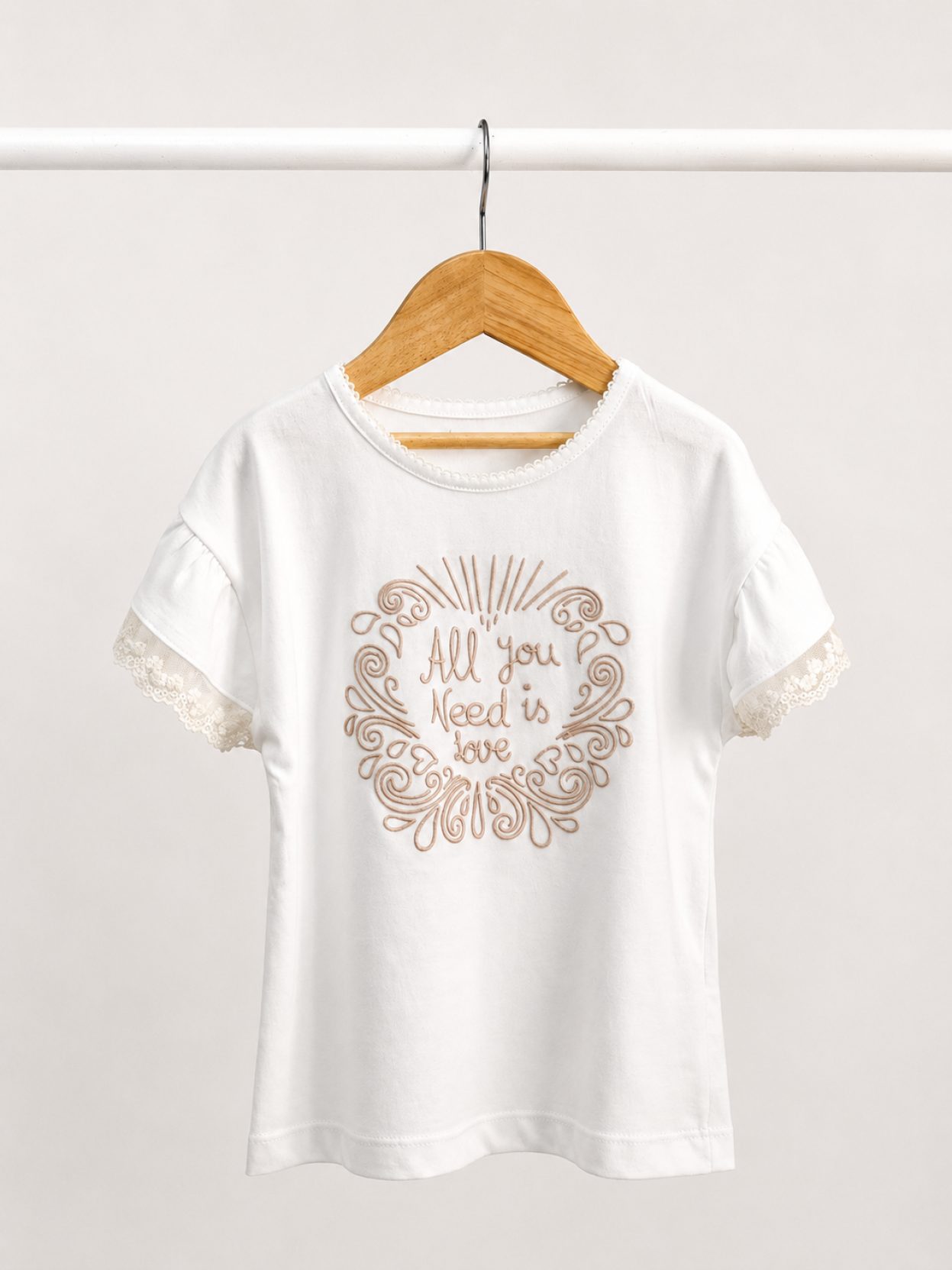 Remera Puff Manteca