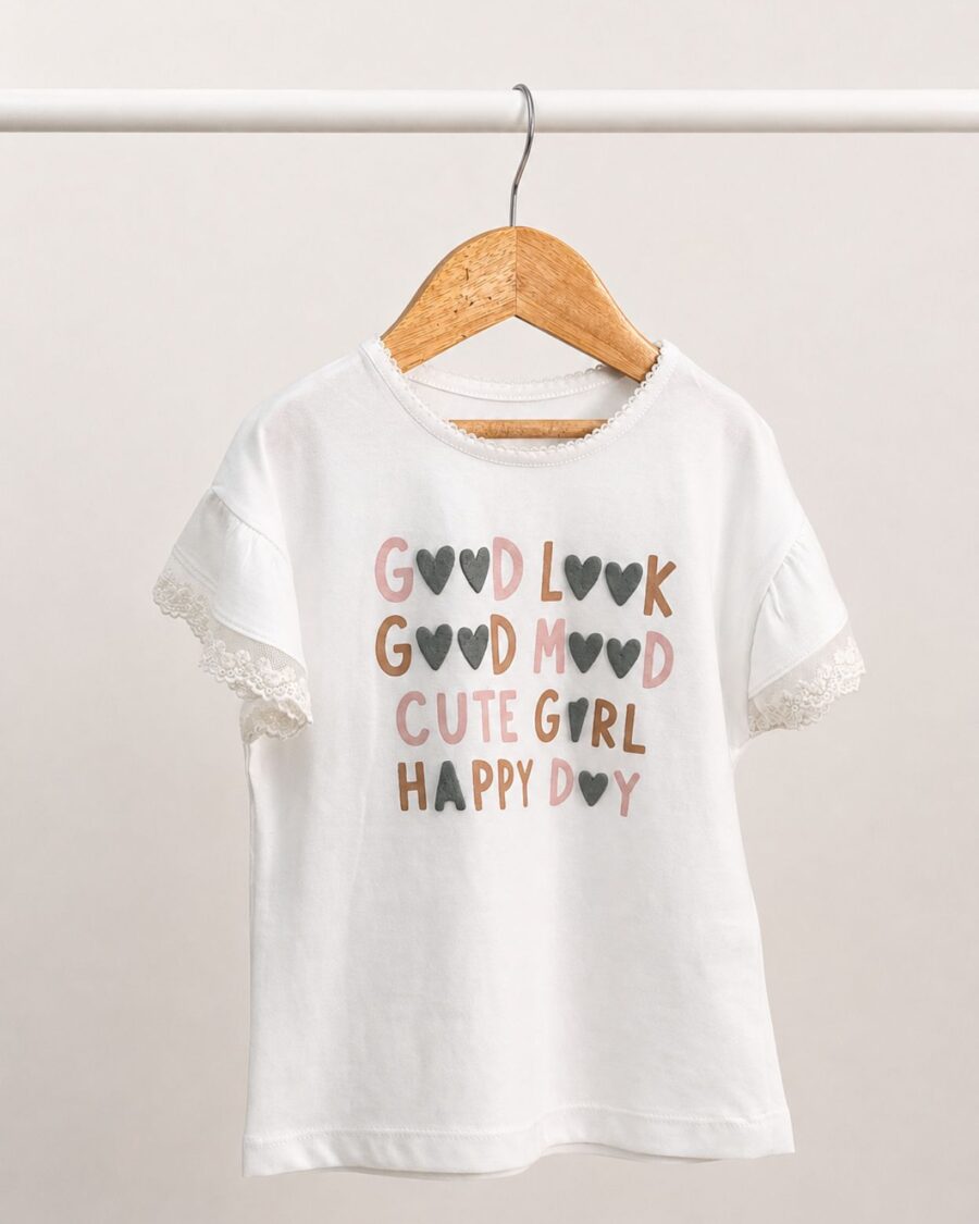 remera de kids puff manteca