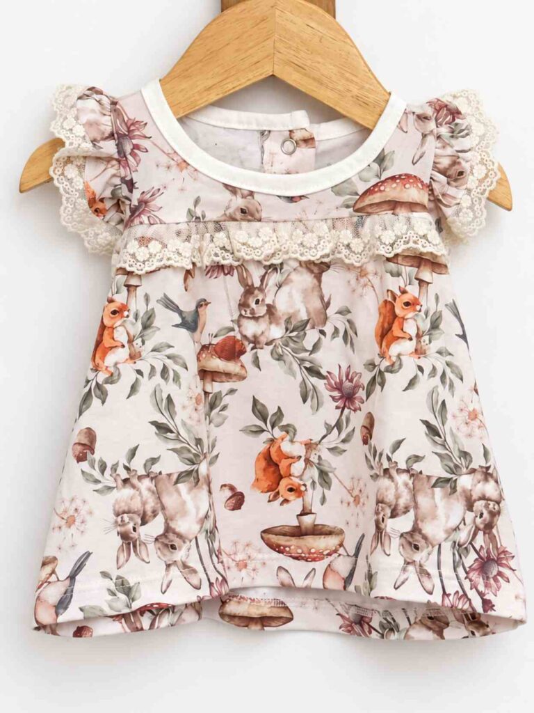 remera de beba avellana rosa