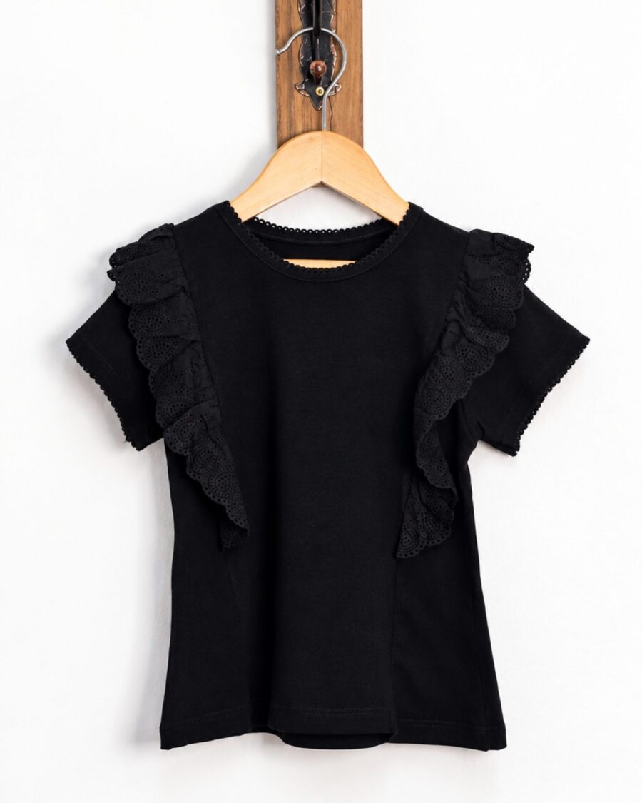 remera de kids luana negro