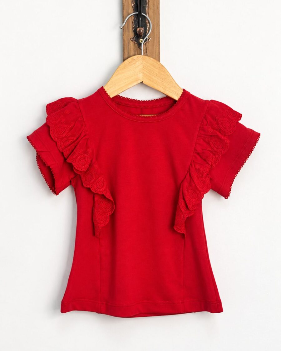 remera de kids luana rojo